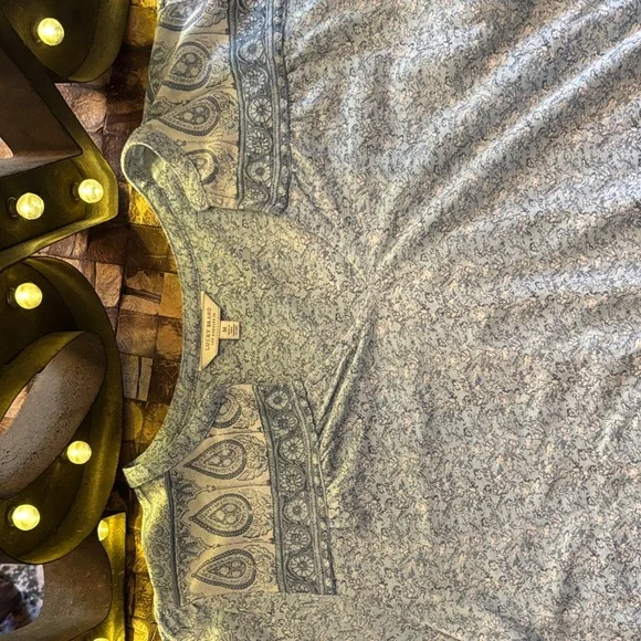 Lucky Brand Heather blue V-Neck Tee - Picture 2 of 4